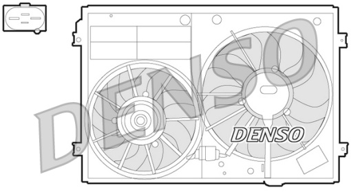 Ventilator radiator Dreapta/Stanga (cu carcasa) potrivit AUDI A3, TT; SEAT ALTEA, ALTEA XL, LEON, TOLEDO III; SKODA OCTAVIA II, SUPERB II; VW BEETLE, CADDY III 1.2-3.6 02.03-07.19 - Img 1