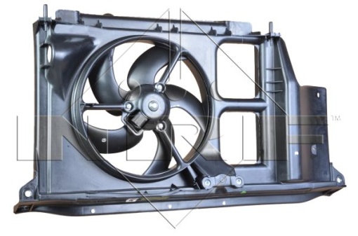 Ventilator radiator Stanga (cu carcasa) potrivit CITROEN BERLINGO/MINIVAN; PEUGEOT 206, 206+ 1.1-2.0D 08.98-