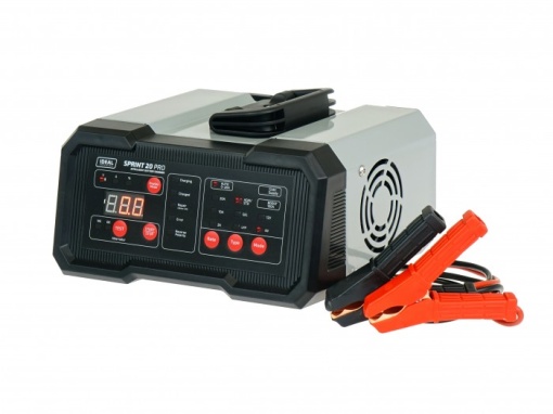 Aparat incarcat baterii auto SPRINT 20 PRO, voltaj incarcare: 6/12 V IDEAL, curent pornire: 100A, curent incarcare: 2/10/20A, alimentare: 230V, tip baterie: AGM/EFB/GEL/LFP/MF/WET