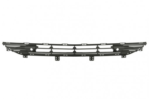 Bara protectie fata cu locas senzori parcare, plastic, negru potrivit VOLVO S90 II 03.16-01.20