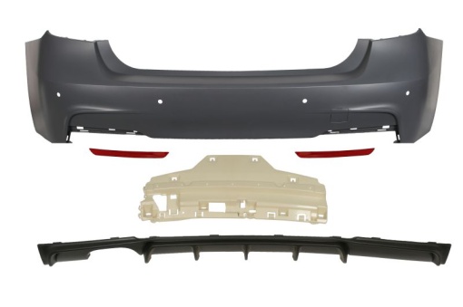 Bara Spate, M PERFORMANCE/pachet M, complet, număr locas senzori parcare 4, grunduit potrivit BMW 3 F30, F80, 3 F31 Sedan 10.11-03.19