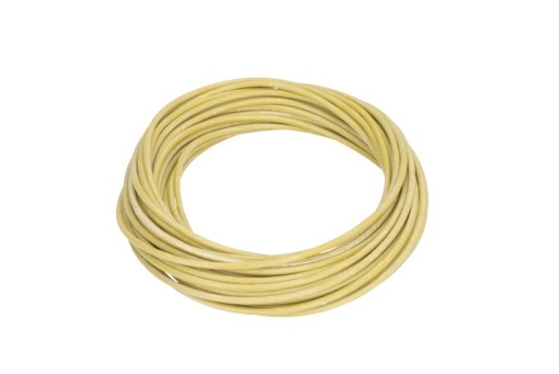 Cablu reparatie (culoare: Galben, Cupru / silicon, sectiune transversala: 1,5mm, lungime: 10m)