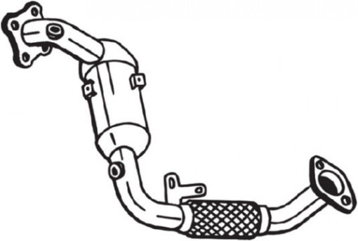 Catalizator potrivit FORD C-MAX II, FOCUS III, FOCUS III/KOMBI, GRAND C-MAX, MONDEO V, TOURNEO CONNECT V408 NADWOZIE WIELKO, TRANSIT CONNECT V408/MINIVAN 1.0 02.12- - Img 1