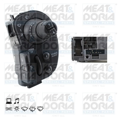 Comutator coloana directie (control computer; control radio; lumini; stergatoare) potrivit RENAULT KANGOO BE BOP, KANGOO EXPRESS, KANGOO II 02.08-