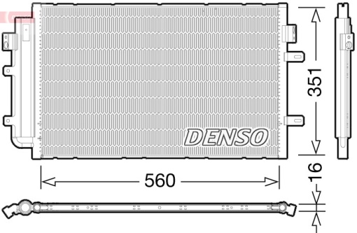 Condensator climatizare (cu uscator) potrivit IVECO DAILY IV, DAILY V, DAILY VI 2.3D/3.0CNG/3.0D 05.06-