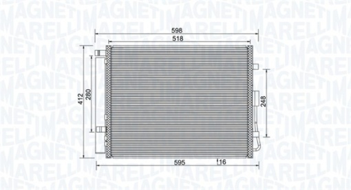Condensator climatizare (cu uscator) potrivit KIA SOUL I 1.6/1.6D 02.09-12.14
