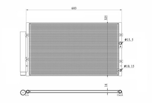 Condensator climatizare (cu uscator) potrivit SUBARU BRZ; TOYOTA GT 86 2.0 03.12-