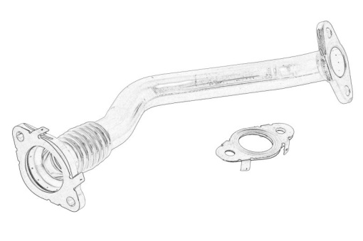 Conducta tubulara supapa EGR potrivit VOLVO S60 II, V40, V60 I, XC90 II 2.0D 03.15-08.19 potrivit VOLVO
