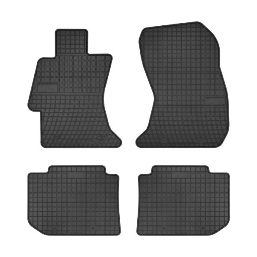 Covoras podea cauciuc FROGUM Rubber, 4 buc BASIC, fata/spate, set, culoare negru, potrivit SUBARU IMPREZA, LEVORG, XV 01.10-, Station wagon / SUV