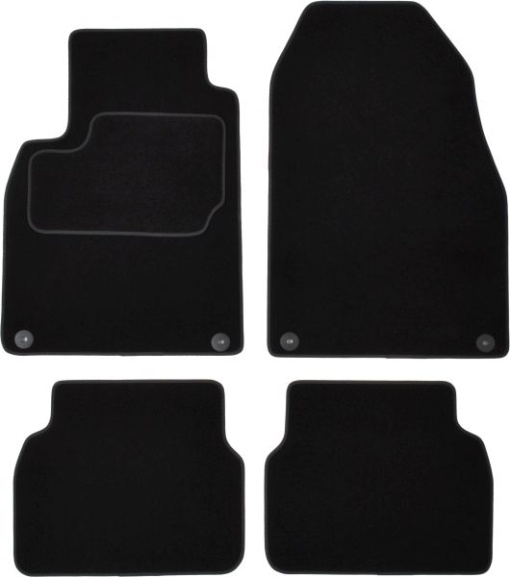 Covoras podea cauciuc MAMMOOTH Velours, 4 buc, fata/spate, set, culoare negru, potrivit SAAB 9-3 09.02-02.15, Saloon