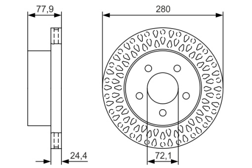 Disc frana Fata Dreapta/Stanga potrivit JEEP CHEROKEE, WRANGLER II 2.4-4.0 10.84-04.07