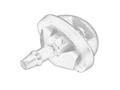 Diuza spalator parbriz Spate (spate) potrivit ABARTH 500 / 595 / 695; FIAT 500, IDEA, PANDA; LANCIA MUSA 09.03-