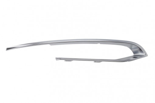 Element bara Fata Dreapta MODERN, plastic, crom potrivit BMW 5 F10, 5 F11 06.09-02.17 08.12-02.17