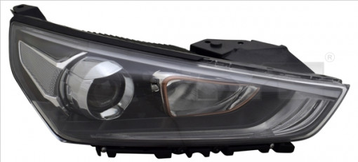 Far Dreapta (H7/HB3, electric, cu motor, culoare insertie: maro) potrivit HYUNDAI IONIQ 10.16-