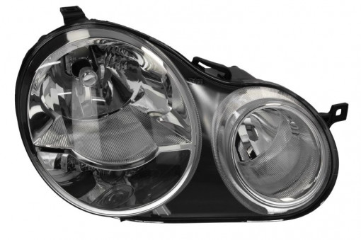 Far Dreapta (halogen, H1/H7, electric, cu motor, culoare semnalizator: transparent) potrivit VW POLO, POLO IV -05.05