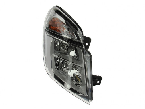 Far Dreapta (halogen, H1/H7/PY21W/W5W, bec, culoare insertie: negru) potrivit NISSAN NV400
