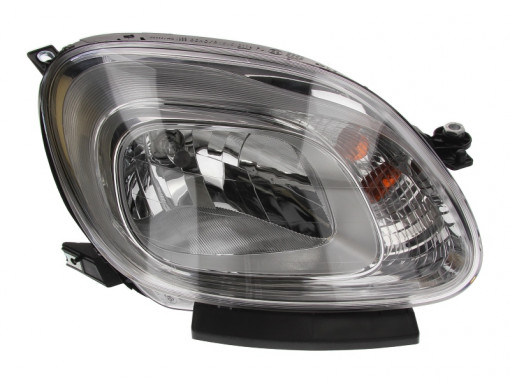 Far Dreapta (halogen, H4/PY21W, electric, cu motor, bec, culoare insertie: cromat) potrivit FIAT PANDA, PANDA/HATCHBACK