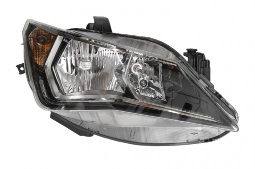 Far Dreapta (halogen, H7/W5W, electric, cu motor) potrivit SEAT IBIZA IV, IBIZA IV SC, IBIZA IV ST 05.15-