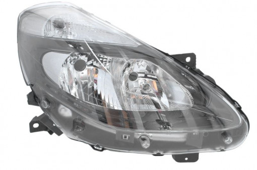 Far Dreapta (halogen, H7/W5W, electric, fara motoras, culoare insertie: negru, culoare semnalizator: transparent) potrivit RENAULT CLIO III, CLIO III/HATCHBACK, CLIO IV