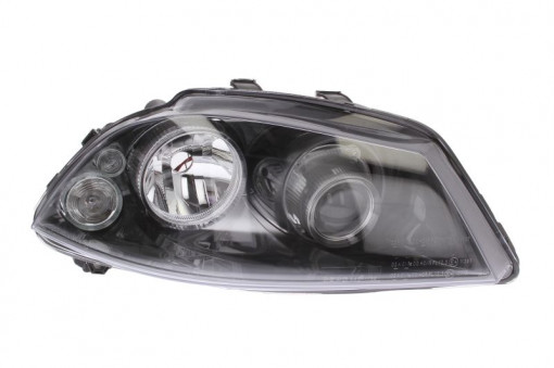 Far Dreapta (halogen/xenon, H7, electric, fara motoras, culoare: negru) potrivit SEAT CORDOBA, IBIZA III