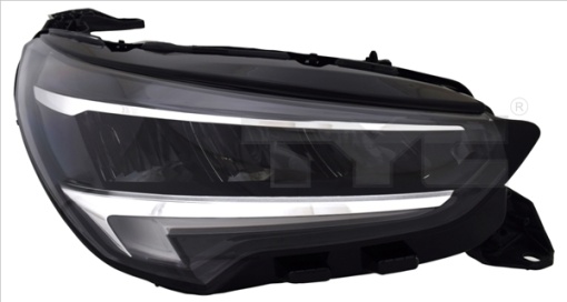 Far dreapta (LED, electric, cu motor, fara controler LED) potrivit OPEL CORSA F 05.19-