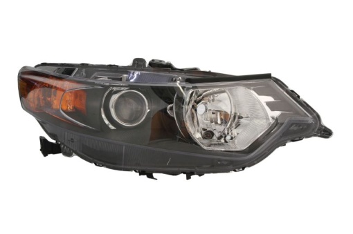 Far fata Dreapta (D1S, electric, fara motoras, culoare insert: cromat, culoare semnalizator: galben) potrivit HONDA ACCORD VIII