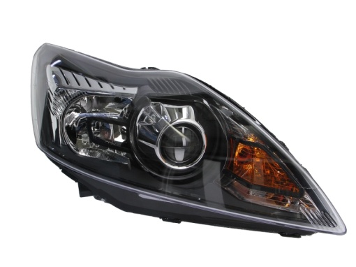 Far fata Dreapta (D1S/H1, electric, cu motor, culoare insert: negru, culoare semnalizator: galben) potrivit FORD FOCUS II, FOCUS II/KOMBI; FORD USA FOCUS