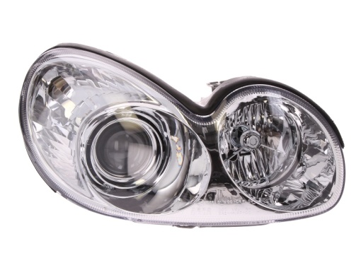 Far fata Dreapta (H1/H7, electric, fara motoras, culoare insert: cromat, culoare semnalizator: transparent) potrivit HYUNDAI SONATA IV