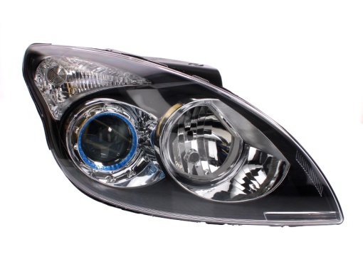 Far fata Dreapta (H1/H7, electric, fara motoras, culoare insert: negru) potrivit HYUNDAI I30