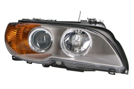 Far fata Dreapta (H1/H7/PY21W/W5W, electric, cu motor, culoare insert: negru, culoare semnalizator: alb) potrivit HYUNDAI I30 -03.12