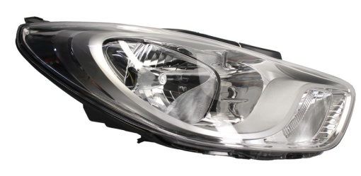 Far fata Dreapta (H4, electric, cu motor, culoare insert: cromat, culoare semnalizator: transparent) potrivit HYUNDAI I10 I
