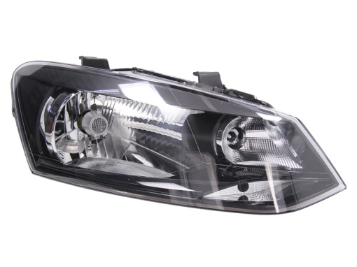 Far fata Dreapta (H4, electric, cu motor, culoare insert: negru) potrivit VW POLO, POLO IV, POLO V