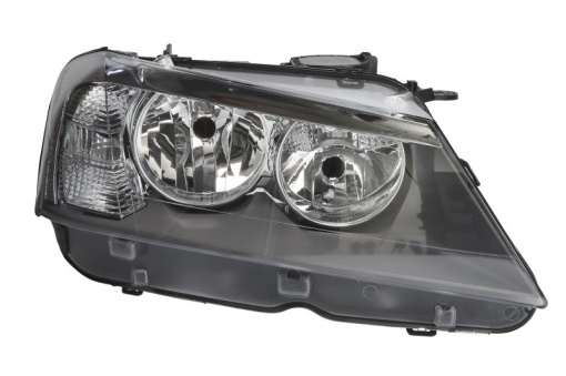 Far fata Dreapta (H7/H7/PY21W/W5W, electric, cu motor, culoare insert: negru) potrivit BMW X3 (F25)