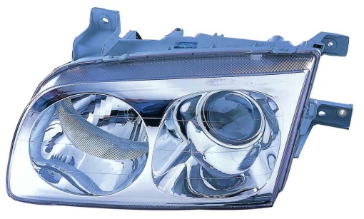 Far fata Stanga (H1/H7, electric, fara motoras, culoare insert: cromat, culoare semnalizator: transparent) potrivit HYUNDAI TRAJET