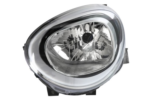 Far fata Stanga (H4, electric, cu motor, culoare insert: negru) potrivit FIAT 500X 09.14-
