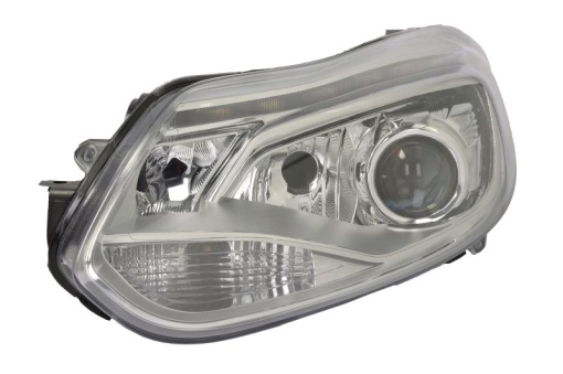 Far fata Stanga (xenon, D3S/H1/H7/LED/PY21W, electric, cu motor, culoare insert: cromat, culoare semnalizator: transparent) potrivit FORD FOCUS III; FORD USA FOCUS