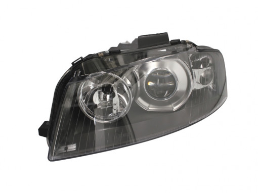 Far stanga (D2S/H7, reglaj electric, cu motoras, fundal negru) AUDI A3 2003-2008