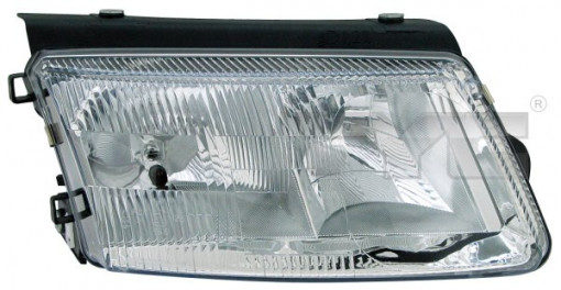 Far stanga (H1/H7, reglaj electric, manual, fundal cromat) VW PASSAT 1996-2000
