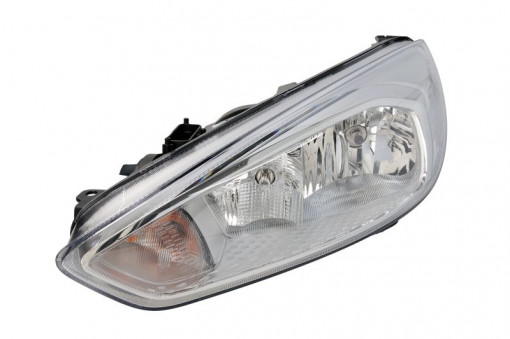 Far stanga (H15/H7, reglaj electric, cu motoras, cu lumini de zi, fundal cromat) FORD FOCUS 2014-2018