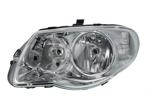 Far Stanga (H7/H9, electric, cu motor, culoare insertie: cromat, culoare semnalizator: galben) potrivit CHRYSLER TOWN & COUNTRY, VOYAGER IV 01.04-