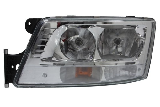 Fat stanga (2*H7/2*LED/PY21W, electric, cu motor, cu lumina de zi, culoare insert: crom platinat, culoare indicator: transparent) potrivit MAN TGX I 09.16-09.21