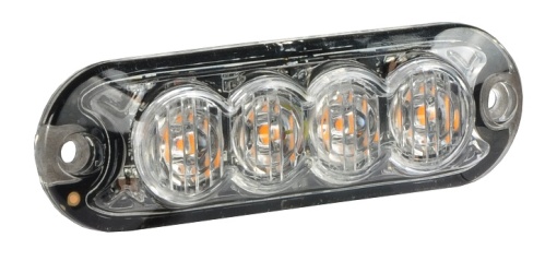 Girofar (portocaliu, 12/24V, LED, fixare orizontală, direcțională; pentru montaj pe suprafete verticale)