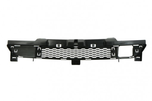 Grila bara fata mijloc cu montare radar, plastic, negru potrivit DODGE CHARGER 09.10-