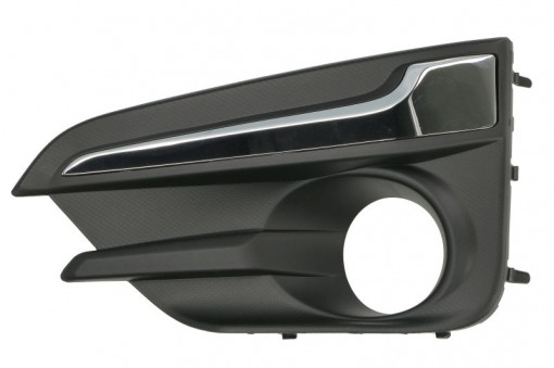 Grila bara fata stanga cu È™ipcÄƒ cromatÄƒ, cu locas lampa ceata, plastic, negru potrivit SUBARU IMPREZA GK, GT 11.17-12.19