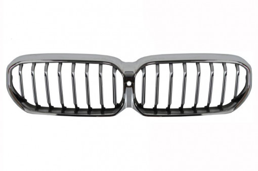 Grila radiator (cu orificii camera, pachet M, aluminiu) potrivit BMW 5 G30, G31, G38, F90 05.20-