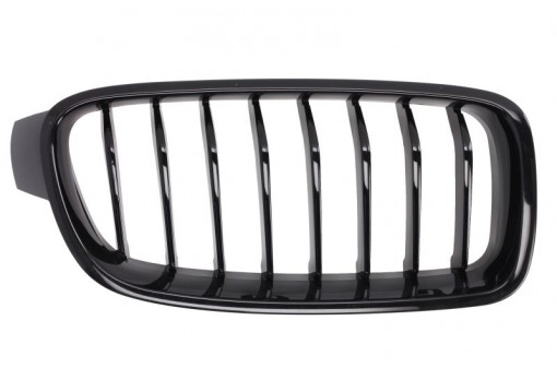 Grila radiator Dreapta (pachet M, negru) potrivit BMW 3 (F30, F80), 3 (F31) 1.5-3.0H 11.11-06.19 -05.15