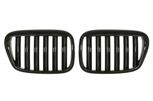 Grila radiator Dreapta/Stanga Fata (set, negru lucios) potrivit BMW 5 (E39) 2.0-4.9 09.95-05.04 11.95-06.03