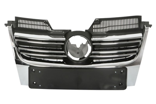 Grila radiator (pentru caroserie break; salon, complet, crom/negru) potrivit VW GOLF V, JETTA III 1.4-3.2 10.03-10.10 -10.10
