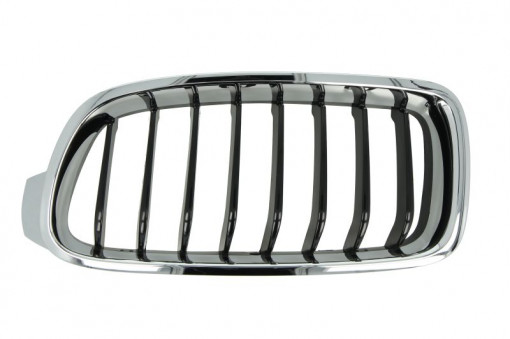 Grila radiator Stanga (SPORT, crom/negru) potrivit BMW 3 (F30, F80), 3 (F31) 1.5-3.0H 11.11-06.19