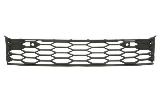 Grila ventilatie bara fata stanga (cu orificii senzor parcare, plastic, negru, GTI) potrivit VW GOLF VIII 07.19-
